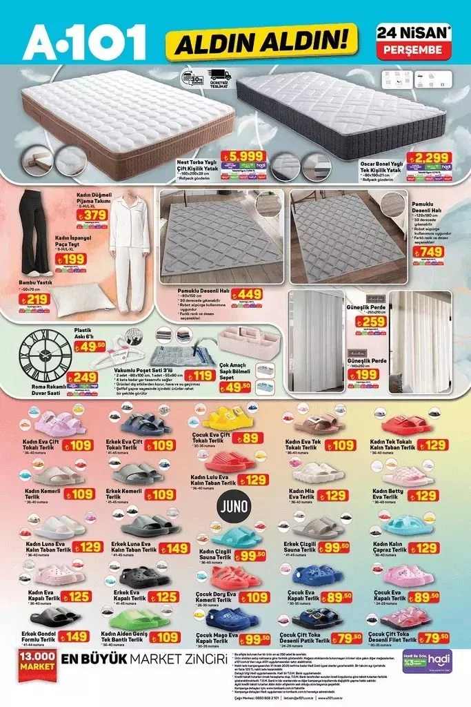 A101 24-30 Nisan Aktüel Kataloğu Diğer Ürünler