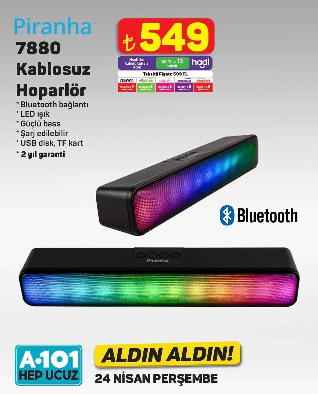 A101 24-30 Nisan Aktüel Kataloğu Piranha