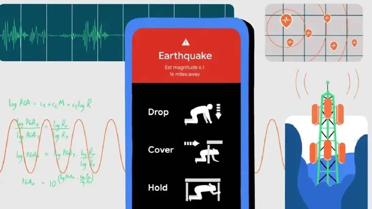 Android'in erken deprem uyarı sistemi