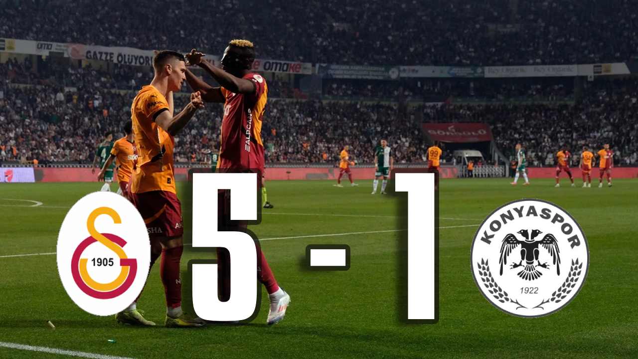 Galatasaray, Konyaspor'u 5-1 Mağlup Ederek Ziraat Türkiye Kupası Finaline Yükseldi