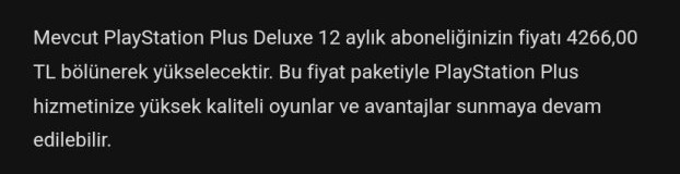 Sony Türkiye'den PS Plus Abonelerine Yüksek Zam Uyarısı