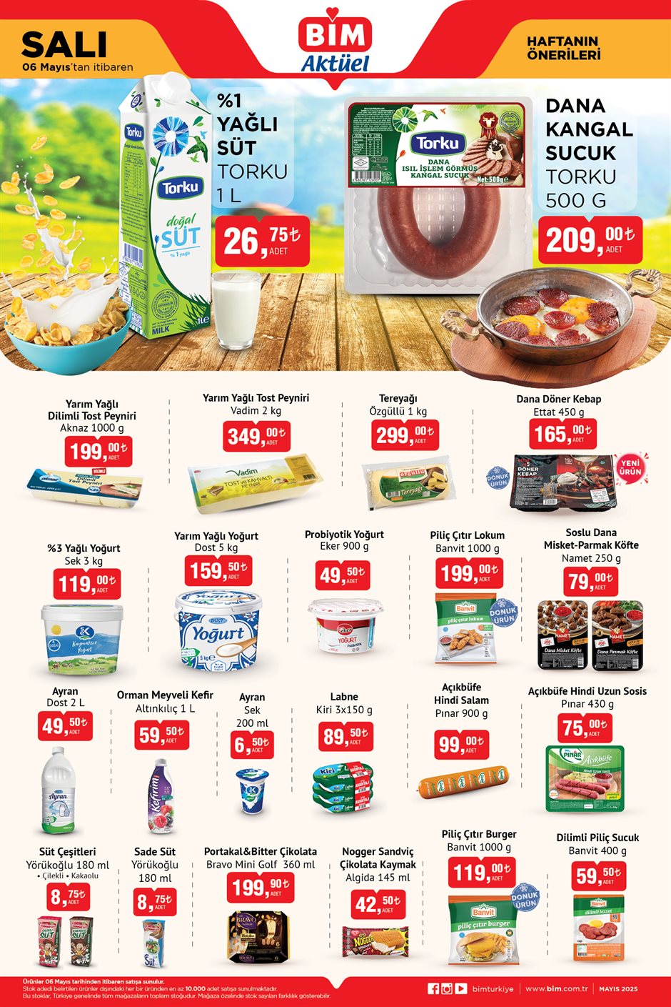 Bim Süt Ürünlerinde Bu Hafta