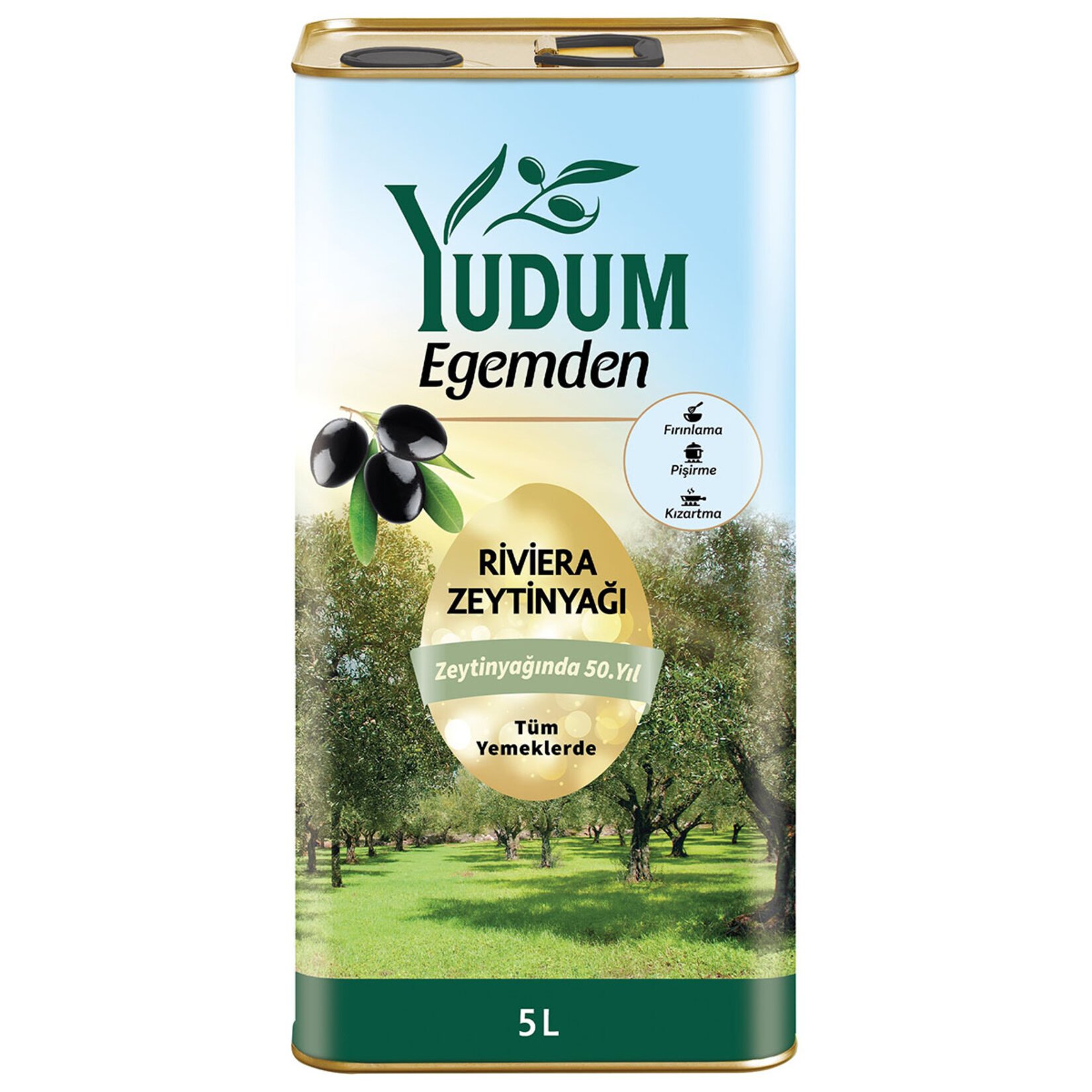 Yudum Egemden Riviera Zeytinyağı 5 L